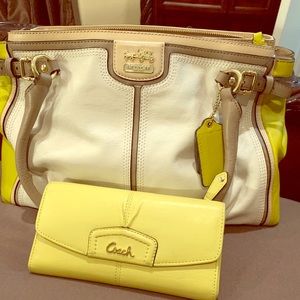 Coach handbag and wallet